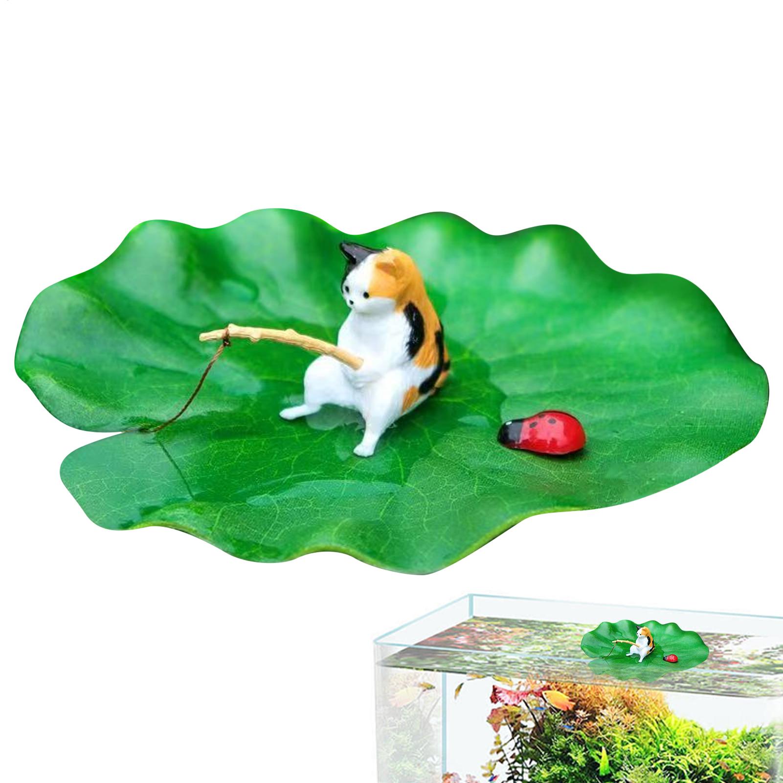 Aquarium Fish For Beginners - Aquariumdecoratie Drijvende kat Visserij Aquariummodel Decoratie