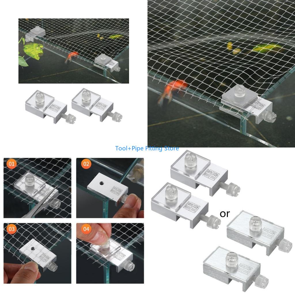 Aquarium Fish Jump Guard - F92B 2 Stuks Aquarium Clip Aluminium