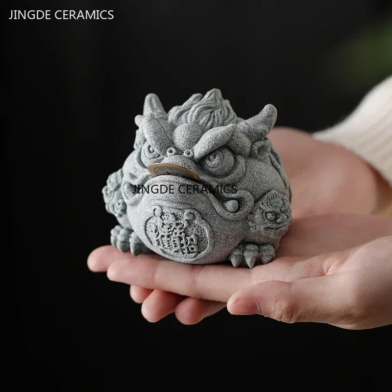 Aquarium Fish Gallery - Creatieve Zandsteen Fengshui Goud Pad Thee