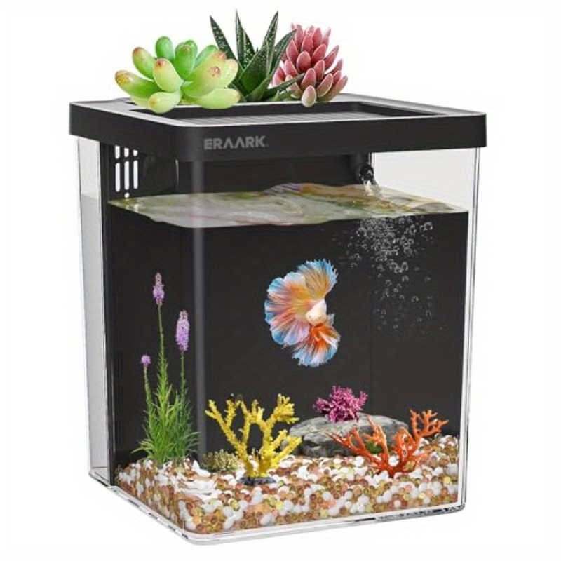 Aquarium Fish For Beginners - Bureau-/thuisaquarium met filter, beginners aquariumset, geschikt