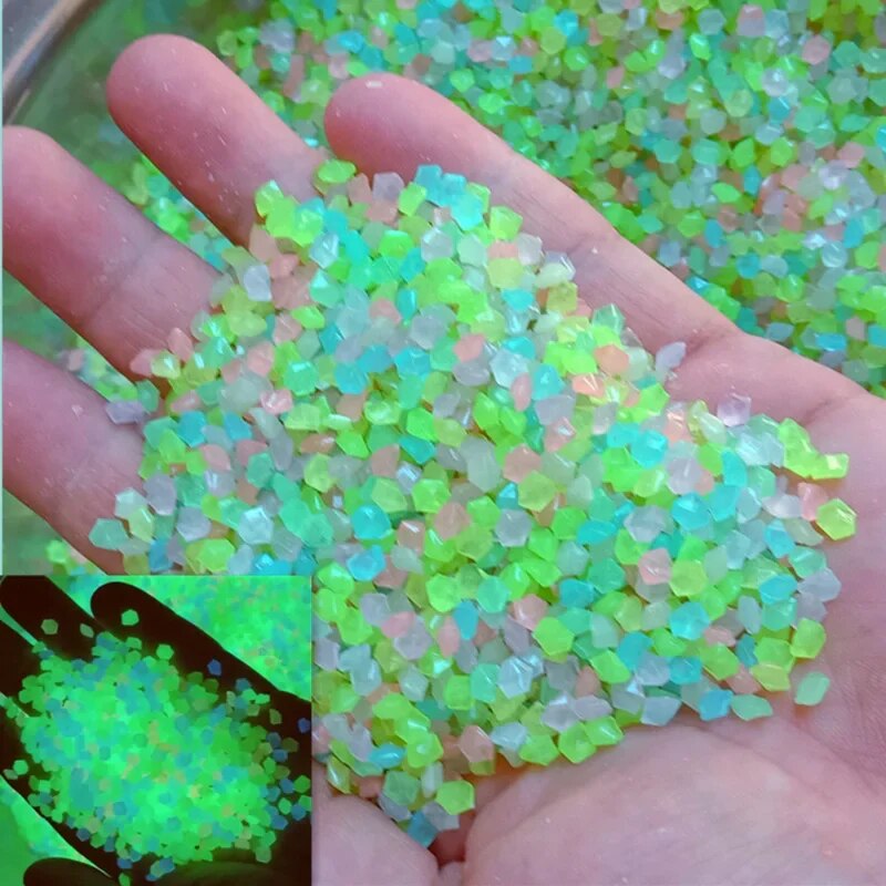 Aquarium Fish Gallery - 1000 Stuks 3-5Mm Lichtgevende Zandgloed In