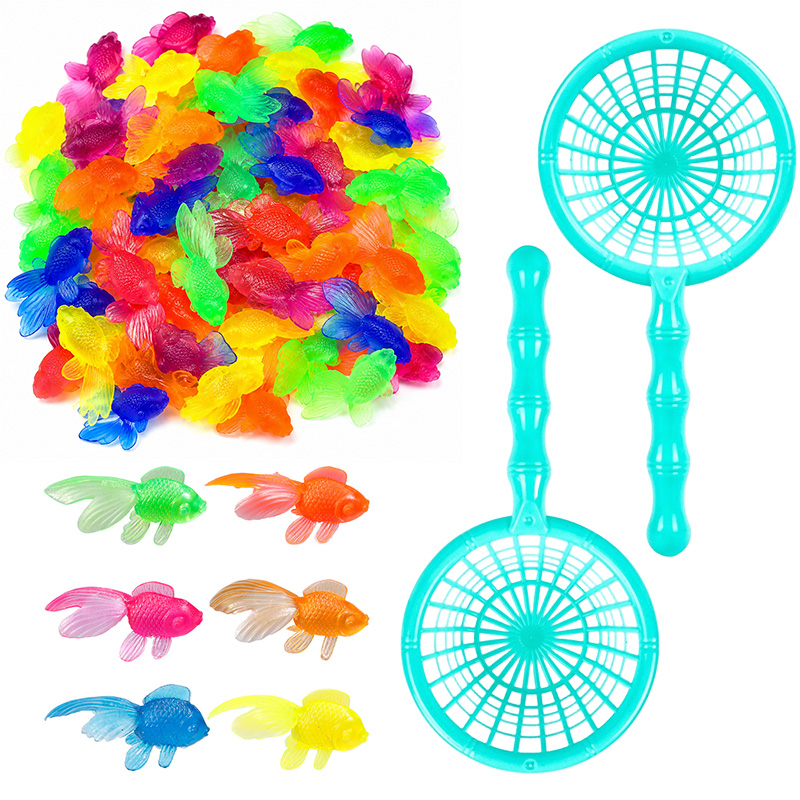 Aquarium Fish Buy - 10/20PCS Plastic Goudvis met Visnet Perfect