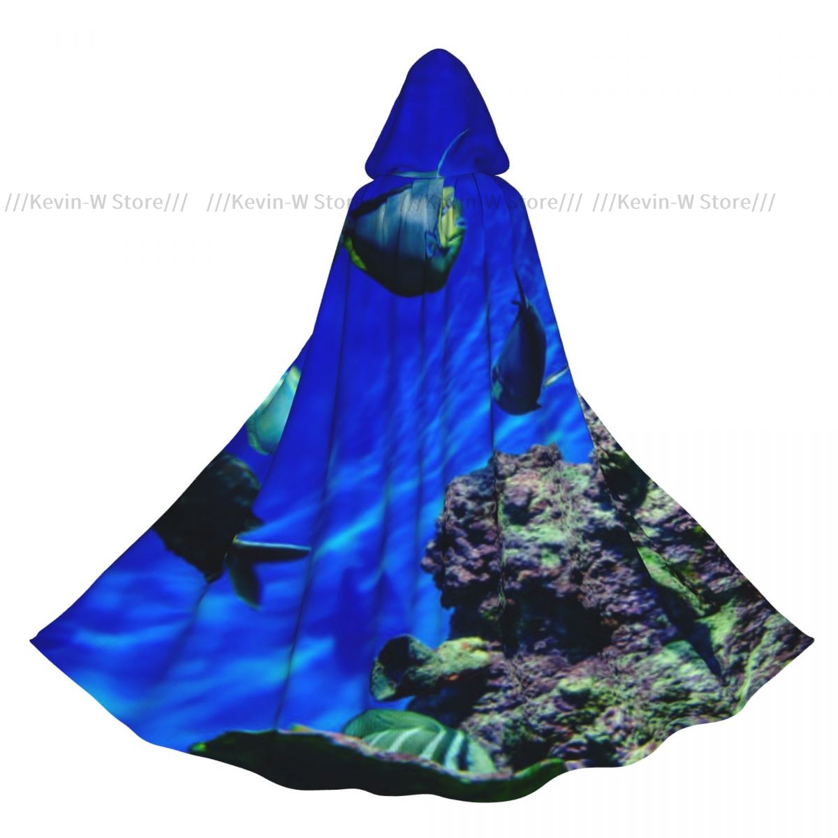 Aquarium Queen Fish - Unisex heksenpartij omkeerbare volwassen vampieren Cape