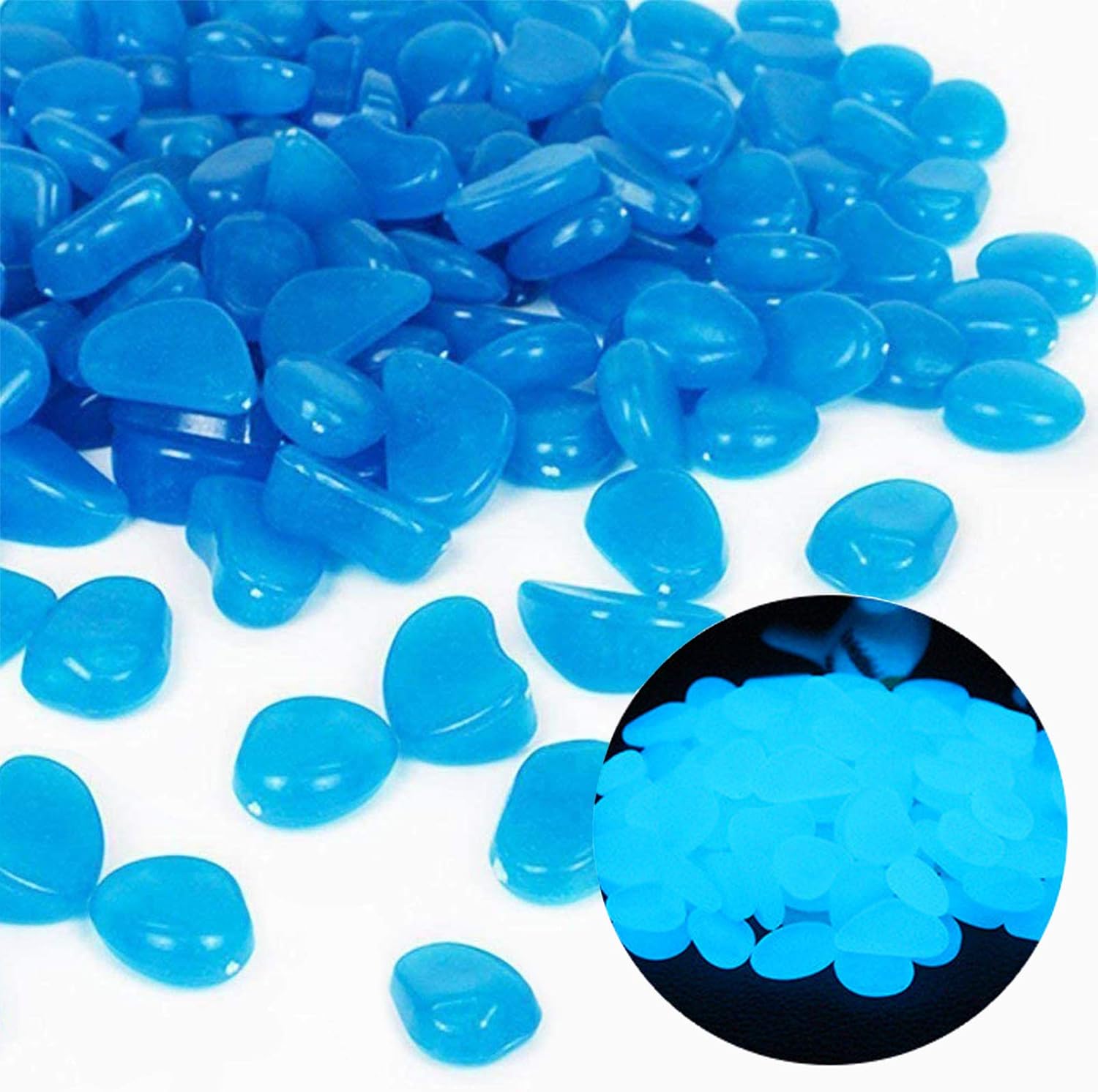 Aquarium Fish Buy - Aquarium Rotsen Glow Blue Kiezels voor