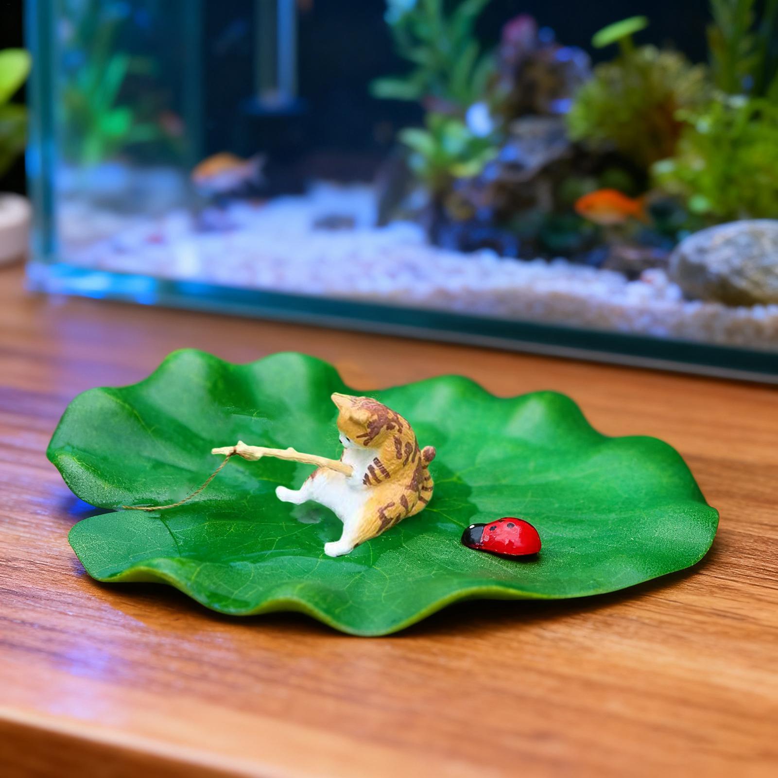 Aquarium Fish For Beginners - Aquariumdecoratie Drijvende kat Visserij Aquariummodel Decoratie