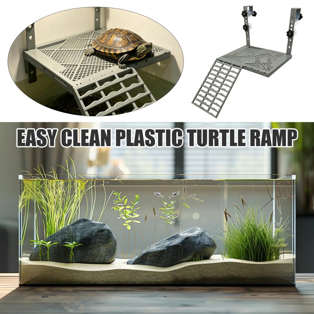 Aquarium Fish Gallery - Aquariumdecoratie, massief hangend platform voor schildpadden