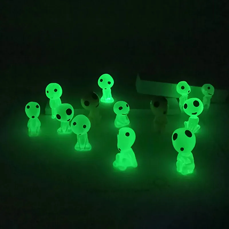 Aquarium Fish Gallery - Lichtgevende Elfen Minifiguren Aquariumdecoratie Kodama Glow-in-the-dark
