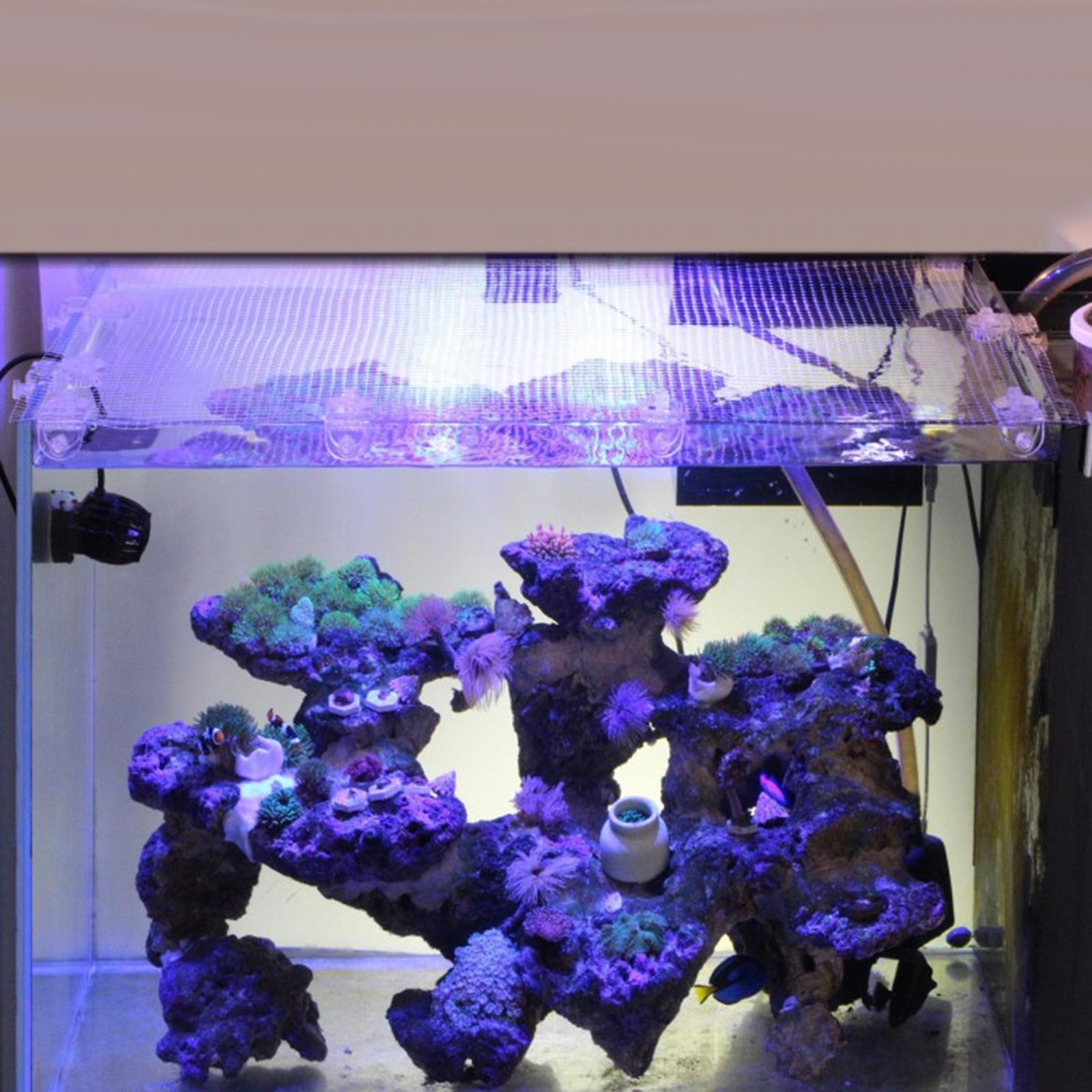 Transparant gaas aquariumscher - Aquarium Fish Jump Guard recensie en prijs