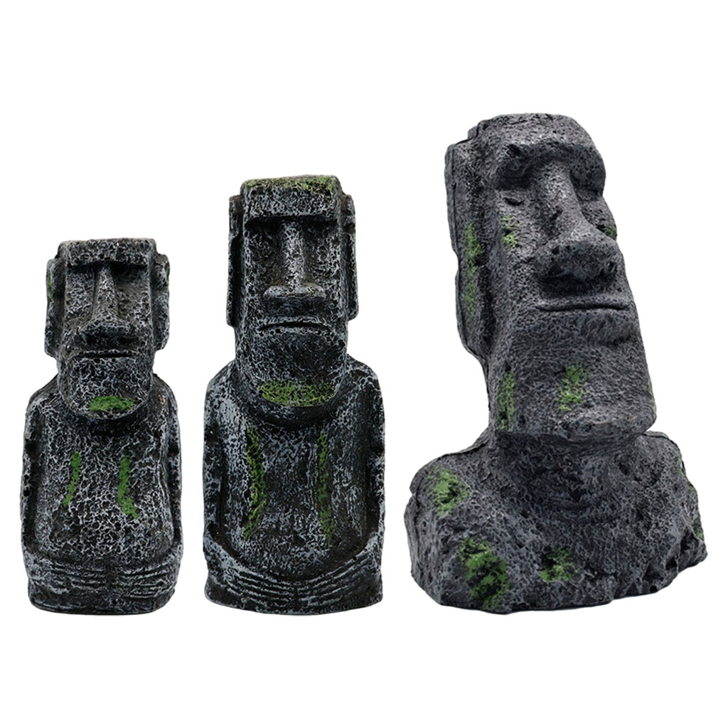 Aquarium Moai Standbeelden Paa - Aquarium Fish Pot recensie en prijs