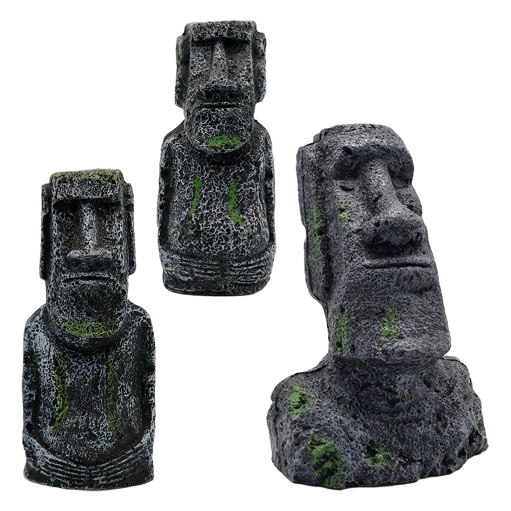 Aquarium Moai Standbeelden Paa - Aquarium Fish Pot recensie en prijs