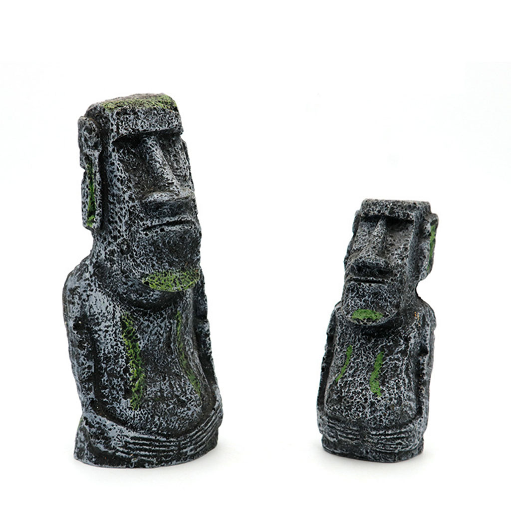Aquarium Moai Standbeelden Paa - Aquarium Fish Pot recensie en prijs