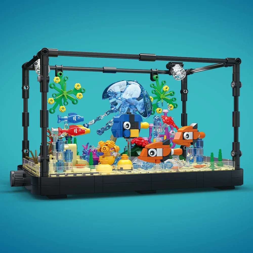 Aquarium bouwsteenset met lich - Aquarium Fish For Beginners recensie en prijs