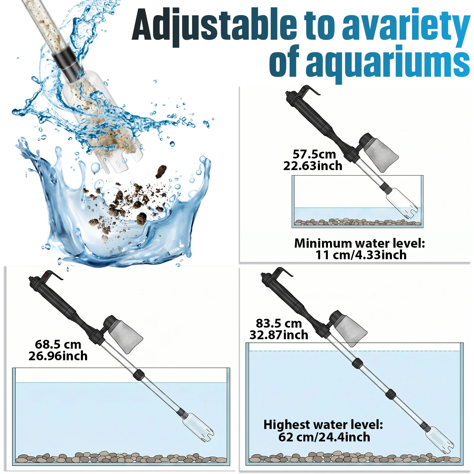 Aquariumstofzuiger grindreinig - Aquarium Fish Maintenance recensie en prijs