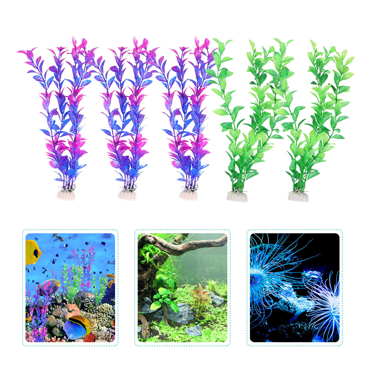 10-delige set kunstmatige wate - Aquarium Fish Low Maintenance recensie en prijs