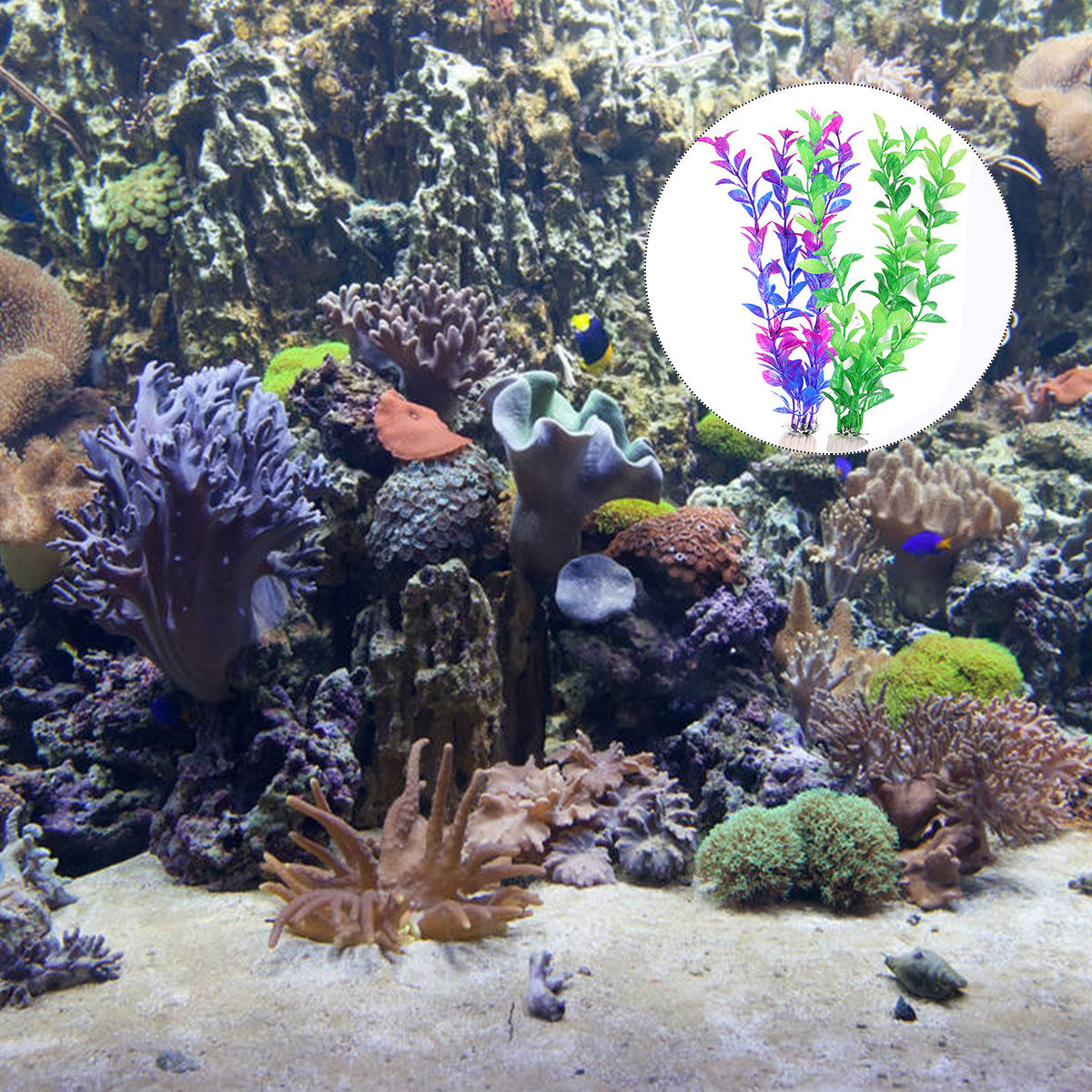 10-delige set kunstmatige wate - Aquarium Fish Low Maintenance recensie en prijs