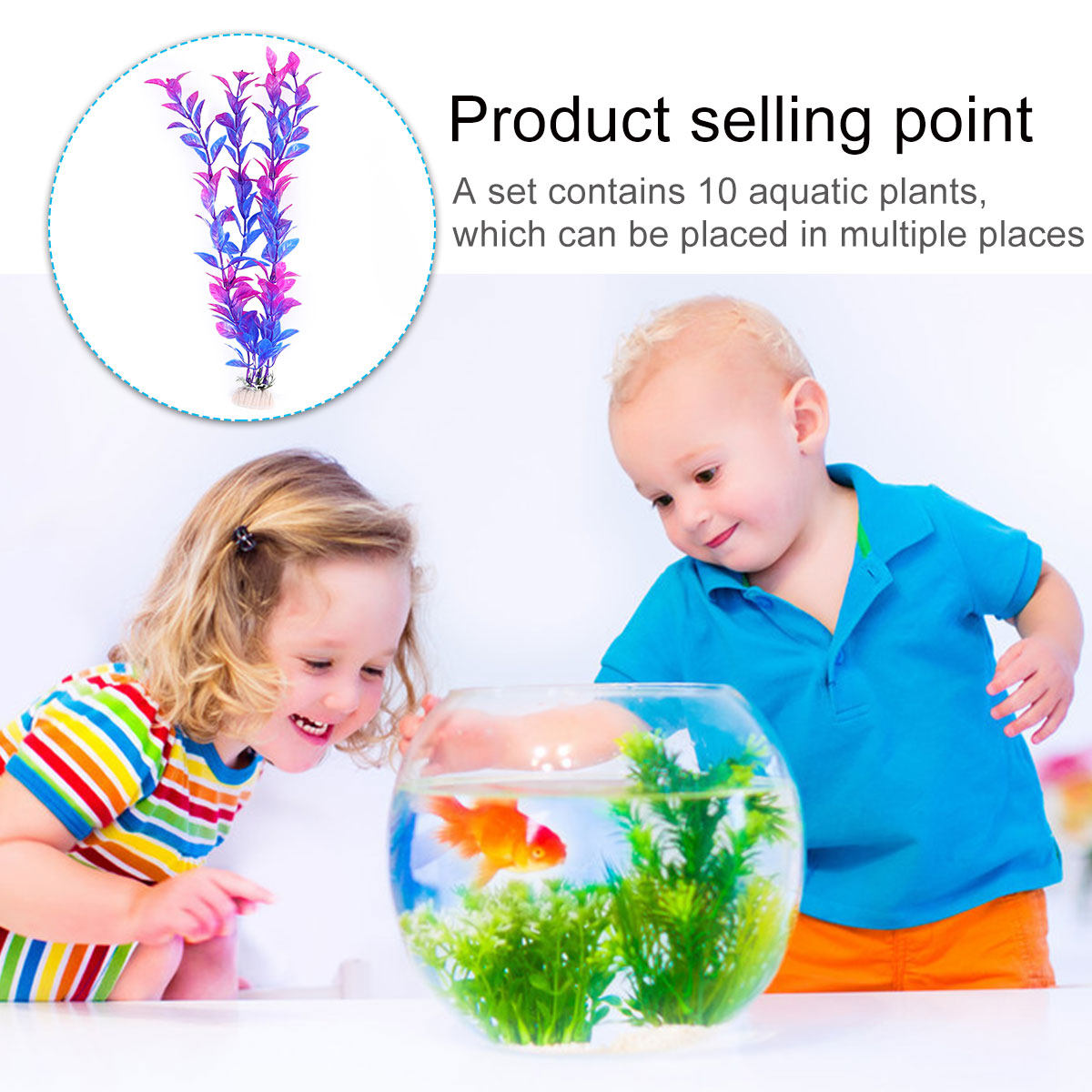 10-delige set kunstmatige wate - Aquarium Fish Low Maintenance recensie en prijs