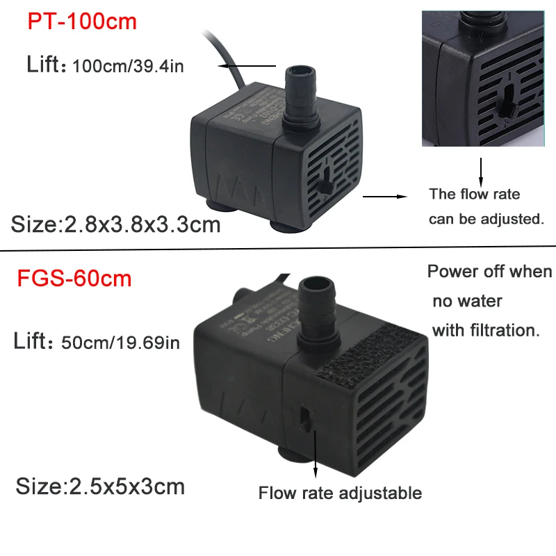 USB Aquarium Dompelpomp, 5V 5W - Aquarium Fish Real recensie en prijs