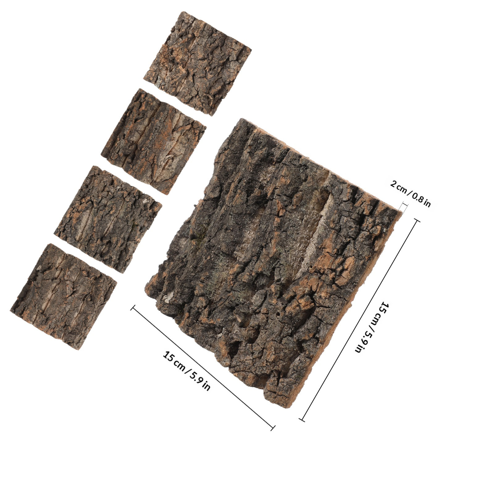 4 stuks natuurlijke kurkenscho - Aquarium Fish Background recensie en prijs