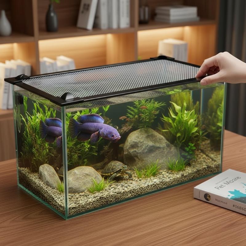 Magnetische aquarium anti-spri - Aquarium Fish Jump Guard recensie en prijs